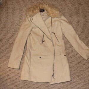 WHITE FASHION COAT